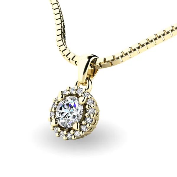 Dámský přívěsek přírodní diamant 0.580 ct G/SI 10927-ZL-DIA