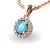 Dámský přívěsek přírodní diamant 0.50 ct G/SI 10927-CV-TPZ