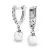 Dámské náušnice bílé zlato 585/1000 přírodní diamant 0.424 ct brilianty 10900-B-FW
