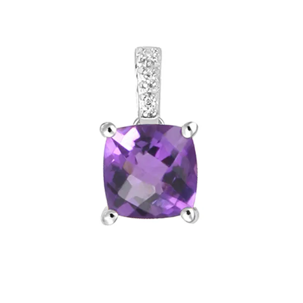 Dámský přívěsek přírodní diamant 0.50 ct G/SI s rubín 10927-ZL-RUB