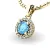 Dámský přívěsek přírodní diamant 0.50 ct G/SI 10927-ZL-TPZ