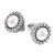 Dámské náušnice bílé zlato 585 přírodní diamant perlové 10930-B-DIA-FW