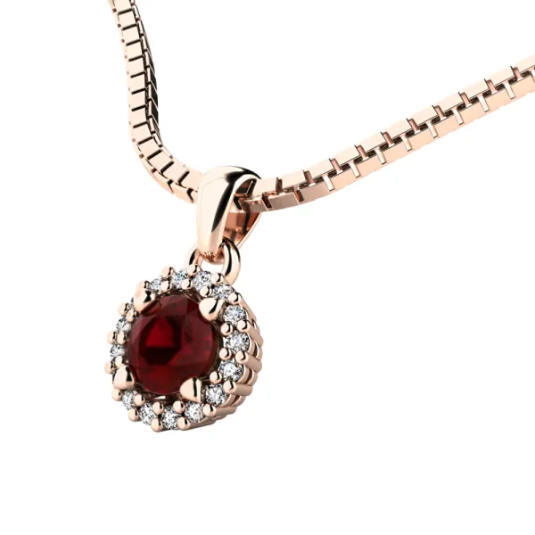 Dámský přívěsek přírodní diamant 0.50 ct G/SI 10927-CV-GRA