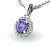 Dámský přívěsek přírodní diamant 0.50 ct G/SI s tanzanitem a tanzanit 10927-B-TAN