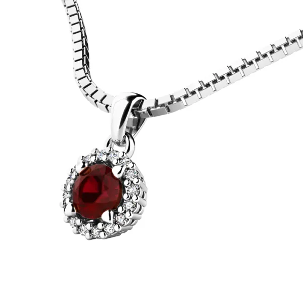 Dámský přívěsek přírodní diamant 0.50 ct G/SI 10927-B-GRA