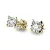 Dámské náušnice žluté zlato 585/1000 přírodní diamant 0.150 ct G/SI 10832-ZL-DIA