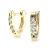Dámské náušnice žluté zlato 585/1000 přírodní diamant 0.424 ct G/SI brilianty 10899-ZL-DIA