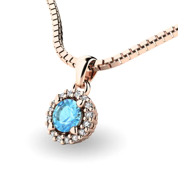 Dámský přívěsek přírodní diamant 0.50 ct G/SI 10927-CV-TPZ