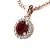 Dámský přívěsek přírodní diamant 0.50 ct G/SI 10927-CV-GRA