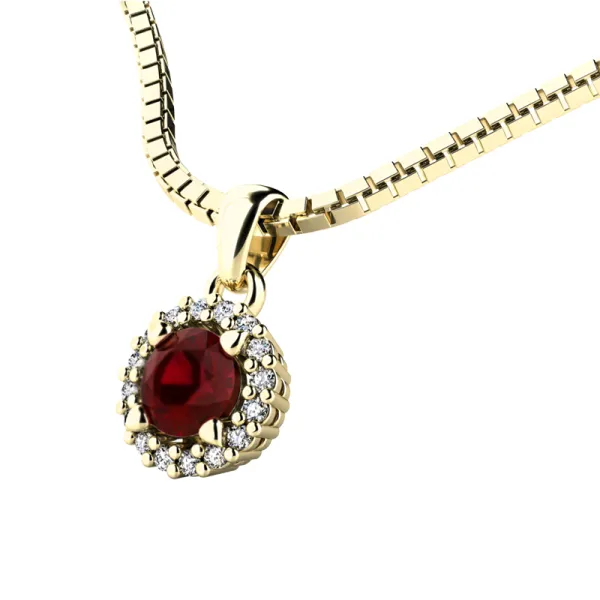Dámský přívěsek přírodní diamant 0.50 ct G/SI 10927-B-GRA