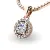 Dámský přívěsek přírodní diamant 0.580 ct G/SI 10927-CV-DIA