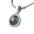 Dámský přívěsek přírodní diamant 0.080 ct černá perla 10931-B-FW-Black-DIA