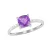 Dámský prsten bílé zlato 585/1000 přírodní diamant 1.05 ct ametyst GKW48525AME