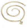 Dámský náhrdelník žluté zlato 585/1000 přírodní diamant 0.096 ct G/SI srdce 10881-NH02-ZL