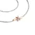 Dámský náhrdelník zlato mix 585/1000 přírodní diamant 0.030 ct G/SI brilianty 10851-NH01-BCV