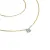 Dámský náhrdelník zlato mix 585/1000 přírodní diamant 0.130 ct G/SI briliantem 10828-NH01-ZLB