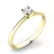 Dámský prsten přírodní diamant 0.075 ct G/SI 10820D-ZL