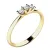 Dámský prsten žluté zlato 585/1000 přírodní diamant 0.105 ct G/SI 10781D-ZL