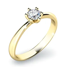 Dámský prsten přírodní diamant 0.155 ct G/SI 10819D-ZL