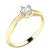 Dámský prsten žluté zlato 585/1000 přírodní diamant 0.25 ct G/SI 10785D-ZL