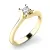 Dámský prsten žluté zlato 585/1000 přírodní diamant 0.075 ct G/SI 10806D-ZL
