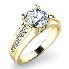 Dámský prsten žluté zlato 585/1000 přírodní diamant 0.19 ct G/SI 10816D-ZL