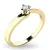 Dámský prsten žluté zlato 585/1000 přírodní diamant 0.100 ct G/SI 10941D-ZL