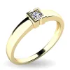 Dámský prsten žluté zlato 585/1000 přírodní diamant 0.060 ct G/SI 10936D-ZL