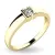 Dámský prsten žluté zlato 585/1000 přírodní diamant 0.060 ct G/SI 10936D-ZL