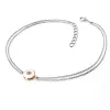 Dámský náramek zlato mix 585/1000 přírodní diamant 0.055 ct G/SI 10911-NR02-BCV