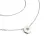 Dámský náhrdelník bílé zlato 585/1000 přírodní diamant 0.055 ct champagne briliantem 10911-NH01-B-Champ