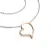 Dámský náhrdelník přírodní diamant 0.082 ct G/SI srdce 10948-NH01-CVB