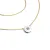 Dámský náhrdelník zlato mix 585/1000 přírodní diamant 0.055 ct G/SI briliantem 10911-NH01-ZLB
