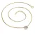 Dámský náhrdelník zlato mix 585/1000 přírodní diamant 0.084 ct brilianty Champagne 10902-NH01-ZLB-Champ