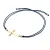 Dámský náramek přírodní diamant 0.006 ct kabbalah s křížem a černý 10947-NRS-MOD-ZL-Black