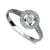 Dámský prsten bílé zlato 585/1000 přírodní diamant 0.246 ct G/SI DF1990